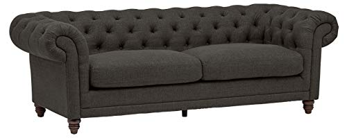 Stone & Beam Bradbury Chesterfield Classic Sofa, 92.9"W, Pepper