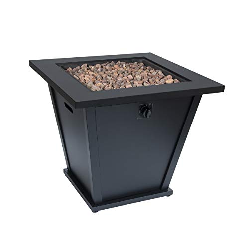 Bond Manufacturing 51843 28in Olivera Fire Table, Black