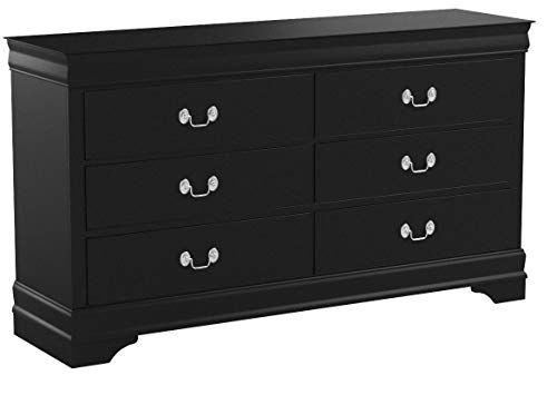 Global Furniture USA Marley, Dresser, Black