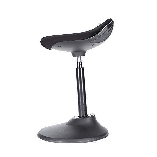 Uprite Ergo Active Stool Adjustable Height Chair for Desks & Workstations (Black)