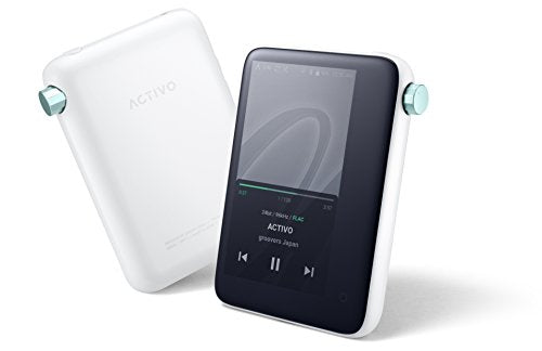 ACTIVO CT10 High Resolution Portable Music Player Wi-Fi 10 Hours of Playback Cool White