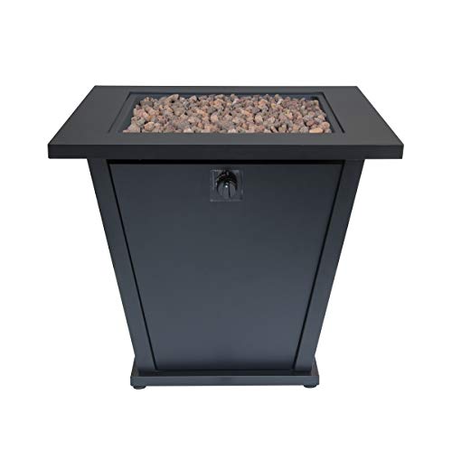 Bond Manufacturing 51843 28in Olivera Fire Table, Black