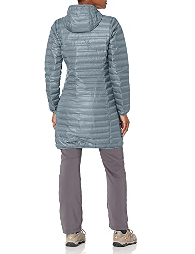 Columbia Women's Flash Forward Long Down Jacket, Grey Ash, X-Small