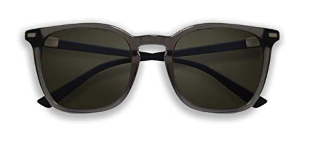 Revo Polarized Sunglasses Watson Modified Rectangle Frame 51mm, Crystal Grey Frame, SG50