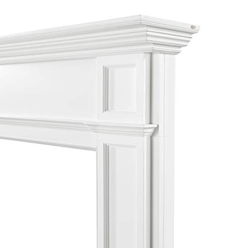 Pearl Mantels 540-48 Marshall Fireplace, 48-Inch, White Paint Mantel Surround, Opening Width