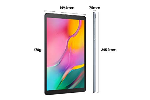 Samsung Galaxy Tab A (2019,4G/LTE) SM-T515 32GB 10.1" Factory Unlocked Wi-Fi + 4G/LTE Tablet - International Version (Silver)