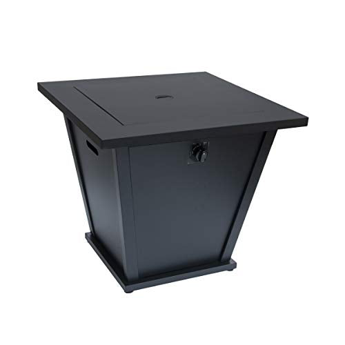 Bond Manufacturing 51843 28in Olivera Fire Table, Black