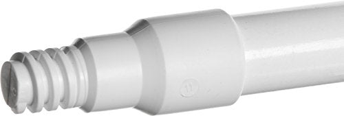 Carlisle 4022502 Sparta Fiberglass Handle with Self-Locking Flex-Tip, 1" Dia. x 60" L, White (Case of 12)