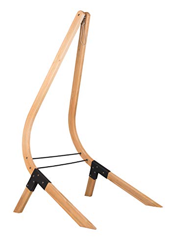 LA SIESTA Habana Nougat - Organic Cotton Kingsize Hammock Chair with Vela Sustainable Wood Stand