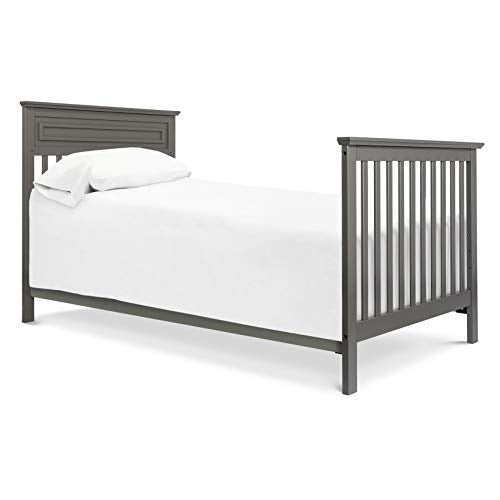 DaVinci Autumn 4-in-1 Convertible Mini Crib in Slate | Greenguard Gold Certified
