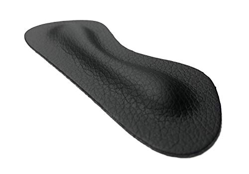 Leather Heel Grips Liner,Non Slip Inserts for Men Women Shoes Too Big,Shoe Filler Improved Shoe Fit and Comfort,Prevent Blisters (Black, Thick)