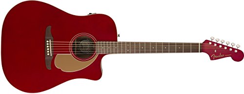 Fender Redondo Player - Calironia Series Acoustic Guitar - Candy Apple Red Finish