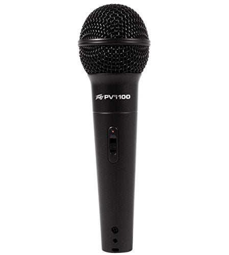 (4) Peavey PV MSP1 PVi 100 Microphones+Mic Stands w/Boom+Gig Bags+XLR Cables