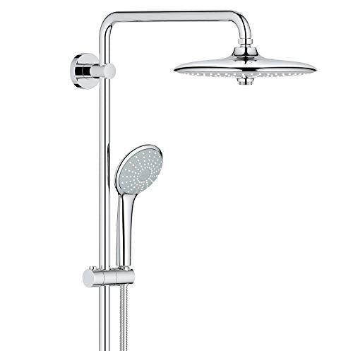 Grohe 26128001 Euphoria 2.5 Gpm Shower System with Thermostat for Wall Mount, Starlight Chrome