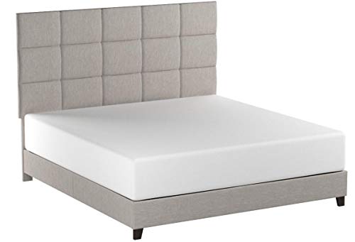 Ashley Furniture Signature Design - Dolante Upholstered Bed - King Size - Complete Bed Set in a Box - Contemporary Style - Tan