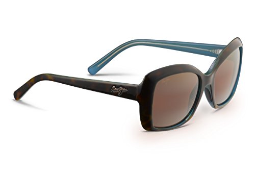 Maui Jim Women Orchid with Patented PolarizedPlus2 Lenses Polarized Cat-Eye Sunglasses, Tortoise withPeacock/HCL Bronze Polarized, Medium