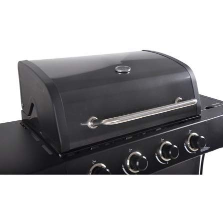 RevoAce 4-Burner LP Gas Grill with Side Burner, Pewter Fleck