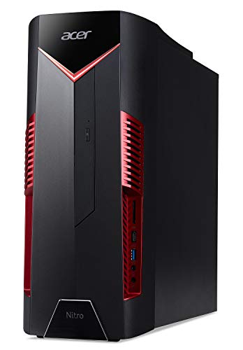 Acer Nitro 50 N50-100-UR11 Desktop, AMD Ryzen 5 2500X, AMD Radeon RX 580 Graphics, 8GB DDR4, 1TB HDD, Windows 10 Home