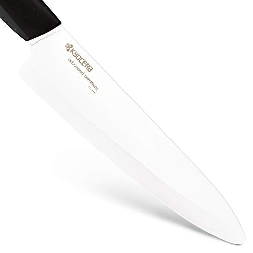 Kyocera KB5PC-FKWHBK-U-BK Revolution Universal Knife Block Set, Blade Sizes: 7", 5.5", 4.5", 3", White