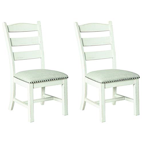 Signature Design By Ashley - Valebeck Dining Chairs - Set of 2 - Casual Style - White