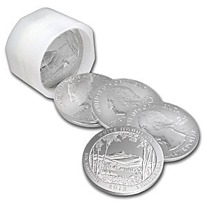 2013 5 oz Silver ATB White Mountain National Park, NH Silver Brilliant Uncirculated