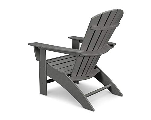 POLYWOOD Nautical Curveback Adirondack Chair, Sand