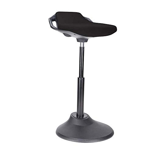 Uprite Ergo Active Stool Adjustable Height Chair for Desks & Workstations (Black)