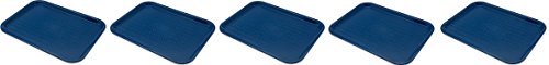 Carlisle CT121614 Café Standard Cafeteria/Fast Food Tray, 12" x 16", Blue (Pack of 24) (5-(Pack of 24))