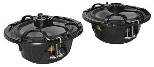 (4) Rockville RKL65MBW 6.5" 700 Watt Marine Boat LED Speakers+Amplifier+Amp Kit