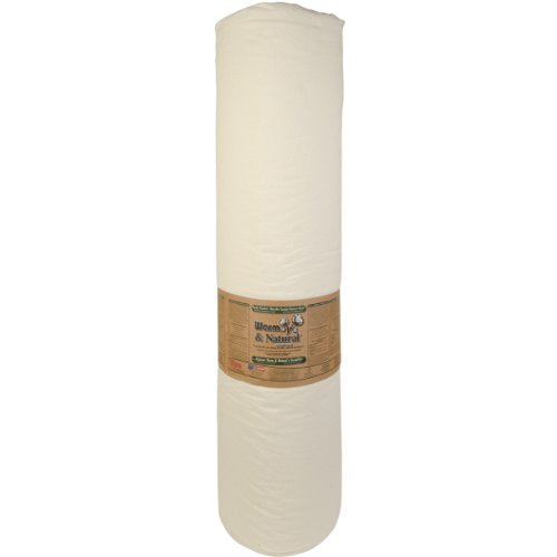 WARM COMPANY 124-Inch by 30-Yard Warm and Natural Cotton Batting by The Yard, King