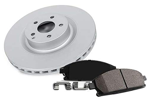 Power Stop CRK3167 Coated Brake Rotor & Ceramic Brake Pads- front