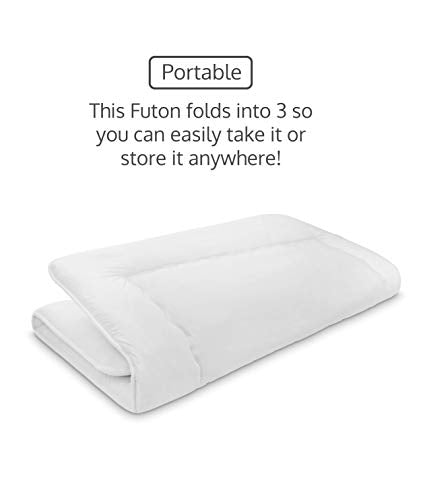 Luxton Home Japanese Shiki Futon Foldable Mattress for Sleep & Travel - Queen Long