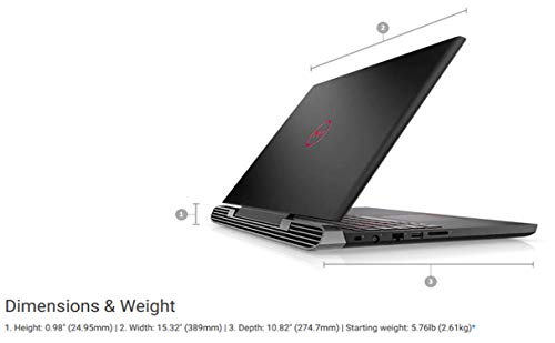 2019 Dell G5 15.6inch Gaming Laptop Quad-Core i5-8300H 8GB DDR4 RAM, 1TB HDD + 128GB SSD, GeForce GTX 1050 Ti 4GB Windows 10