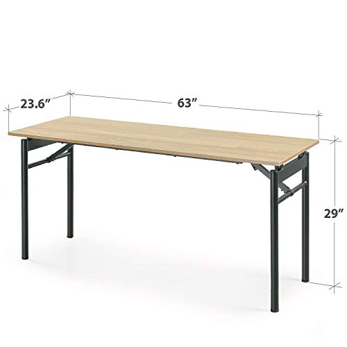 Zinus Mare Folding Desk 63 Inch Computer Workstation Table
