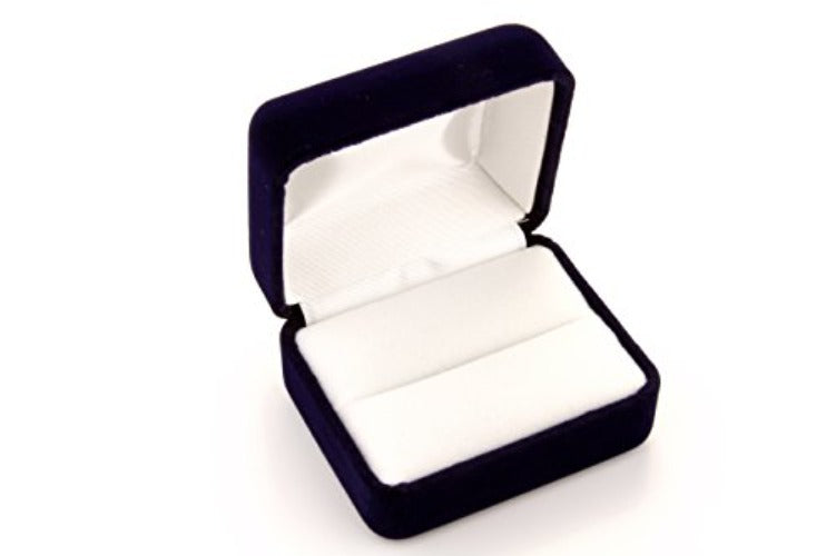14k White Gold SOLID Wedding Engagement Ring - Size 6.5
