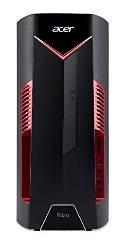 Acer Nitro 50 N50-600-UR1H Desktop, 9th Gen Intel Core i5-9400F, NVIDIA GeForce GTX 1650 Graphics with 4GB GDDR5, 8GB DDR4, 512GB SSD, Windows 10 Home