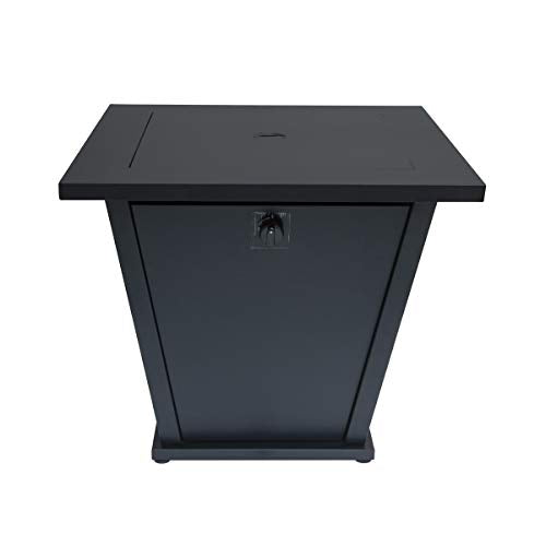 Bond Manufacturing 51843 28in Olivera Fire Table, Black