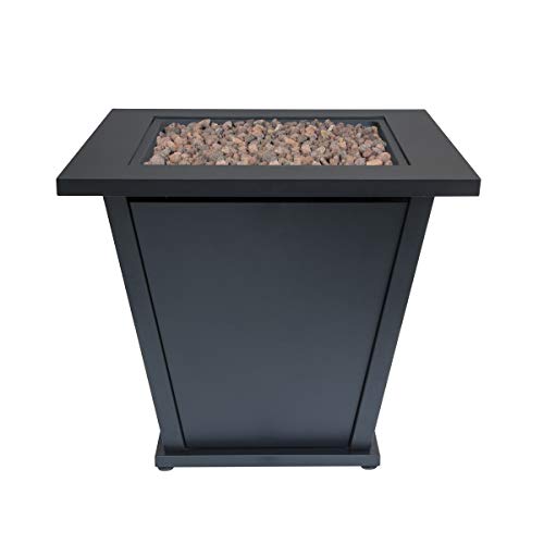 Bond Manufacturing 51843 28in Olivera Fire Table, Black