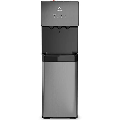 Avalon A5BLK Self Cleaning Bottleless Water Cooler Dispenser, UL/Energy star, NSF certified Filters, Black Stainless Steel, full size