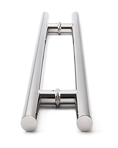 104 Modern Stainless Steel Sus304 Entrance Entry Commercial Office Store Front Timber Wood Glass Door Pull Push Handles Double-Sided (48 Inches /1200x38mm, Chrome304 Grade)