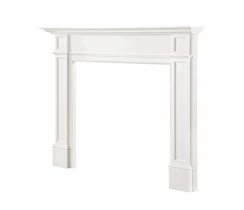 Pearl Mantels 540-48 Marshall Fireplace, 48-Inch, White Paint Mantel Surround, Opening Width