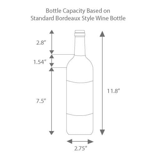 EdgeStar CWF440SZ 20 Inch Wide 44 Bottle Capacity Free Standing Wine Cooler with Reversible Door and LED Lighting