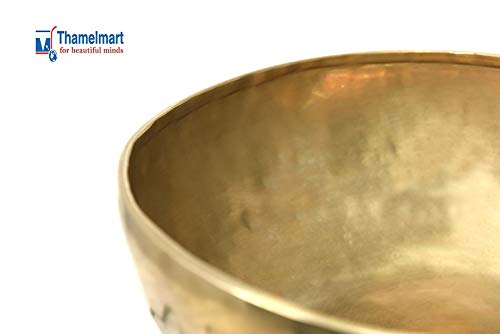 11 inch Hand Hammered Tibetan Singing Bowl for Master Chakra Healing Meditation Sound Bath and Mindfulness