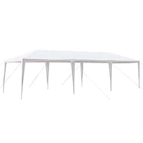 Lovinland 10' x 30' Outdoor Tent Party Canopy Tent, Patio Gazebo Sun Shelter with 5 Removable Sidewalls