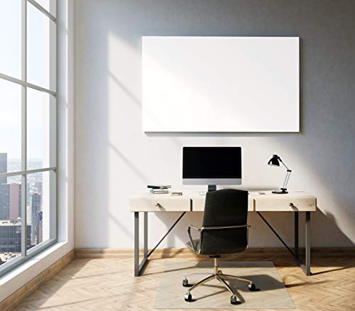 AmazonBasics Polycarbonate Heavy Duty Chair Mat for Carpets & Hard Floors - 46" x 60"