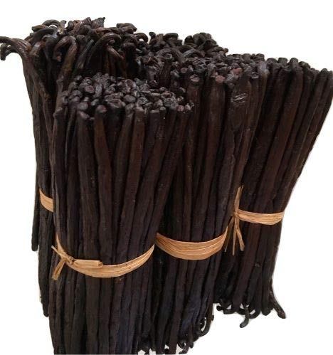 1 Lb Madagascar Vanilla Beans Grade A Bourbon| By the Weight (1 Pound) Bulk 6"-8" for Extract and Cooking by FITNCLEAN VANILLA| 16 Ounces Fresh NON-GMO Whole Gourmet Pods