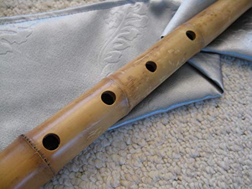 1.8 Pentatonic Shakuhachi w. Root End 5 Holes, natural shakuhachi style mouthpiece - Matake bamboo Zen Instrument