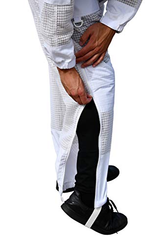 Oz Armour Beekeeping Suit Ventilated Super Cool Air Mesh with Fencing & Round Brim Hat (XXX-Large)