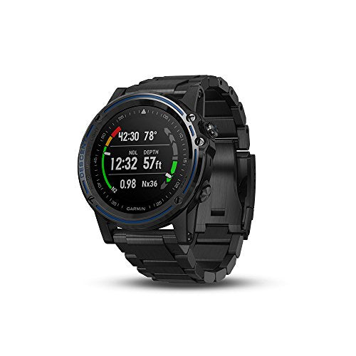 Garmin Descent Mk1, Watch-Sized Dive Computer with Surface GPS, Includes Fitness Features, Gray with Titanium Band
