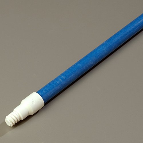Carlisle 4022502 Sparta Fiberglass Handle with Self-Locking Flex-Tip, 1" Dia. x 60" L, White (Case of 12)
